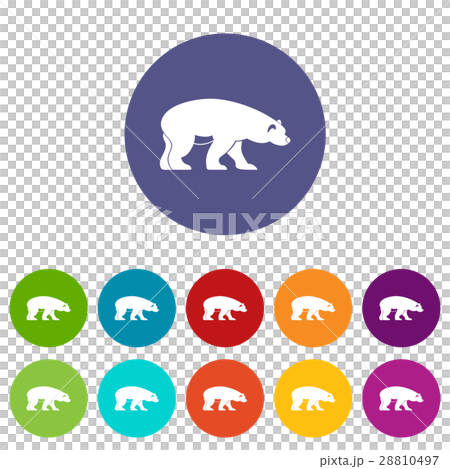 Bear set icons 28810497