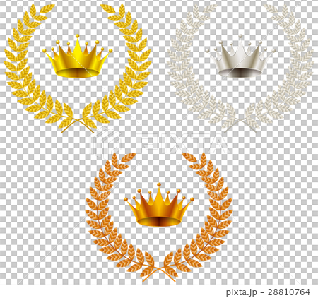 Gold and silver copper frame 28810764