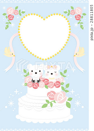 クマのウェルカムボード（水色） 28811805