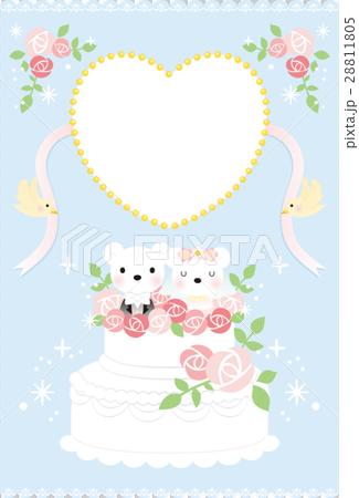 クマのウェルカムボード（水色） 28811805