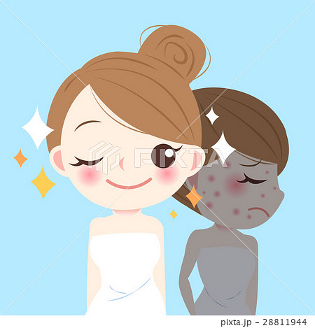 beauty cartoon skincare woman beauty cartoon skincare woman 28811944