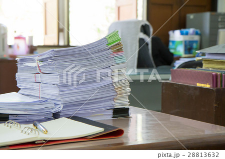 Business Concept, Pile of unfinished documents  28813632
