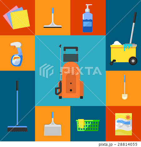 Cleaning icons set 28814055
