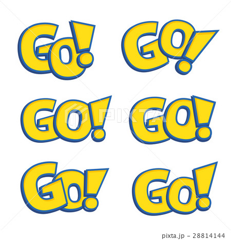 Go Phrase Written Like As Pokemon Logo のイラスト素材