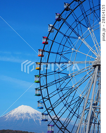 1月静岡 富士山 観覧車 1月静岡 富士山 観覧車 28814155