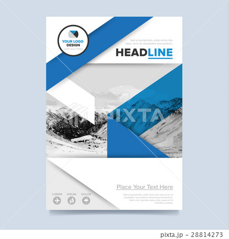 Gold annual report brochure design template raster 28814273
