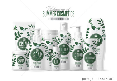 Organic cosmetic brand template packaging set 28814301