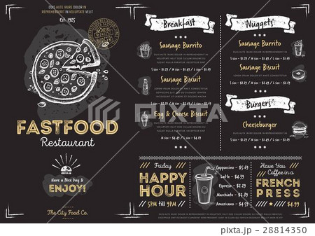 Restaurant cafe fast food menu template Restaurant cafe fast food menu template 28814350