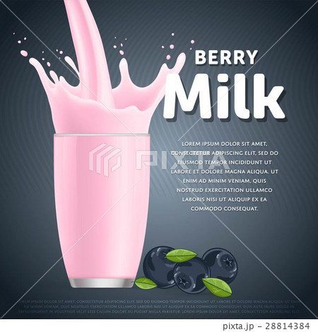 Blueberry sweet milkshake dessert cocktail 28814384