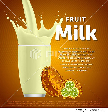 Horned melon sweet milkshake dessert cocktail 28814396