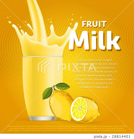 Lemon sweet milkshake dessert cocktail Lemon sweet milkshake dessert cocktail 28814401