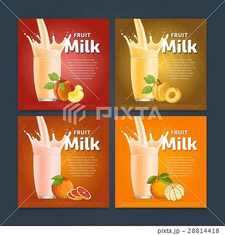 Fruit mix sweet milkshake dessert cocktail Fruit mix sweet milkshake dessert cocktail 28814418