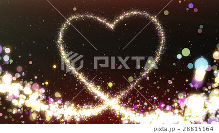 パーティクル ハート Particle Heartのイラスト素材 28815164 Pixta