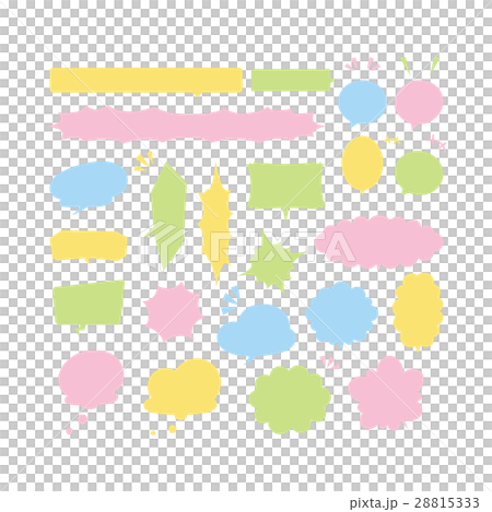 ふきだし（パステル） 28815333