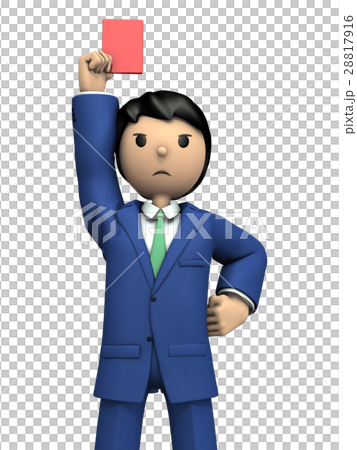 退場を言い渡すビジネスマン 退場を言い渡すビジネスマン 28817916