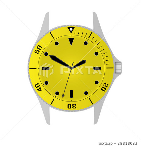sport divers style yellow watch case and dial  28818033