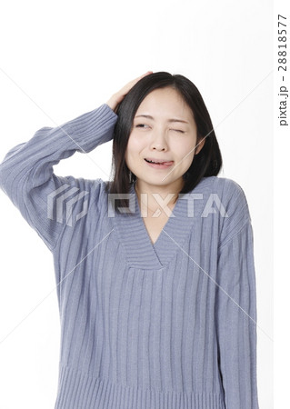 てへぺろの女性 てへぺろの女性 28818577