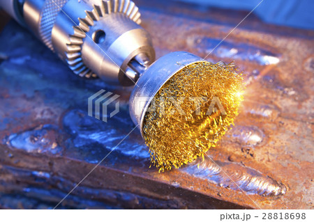 wire brush for mechanical cleaning of metal 28818698