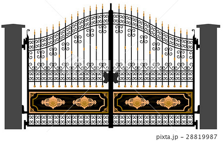 gate silhouette vector 28819987