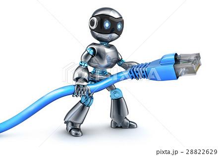 Robot and connect computer cable 28822629