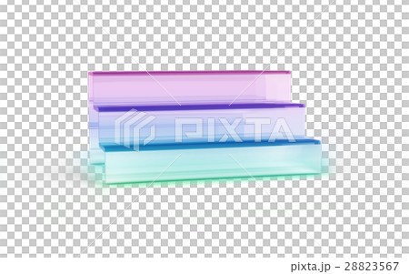 three tier with color glass of display stand 28823567