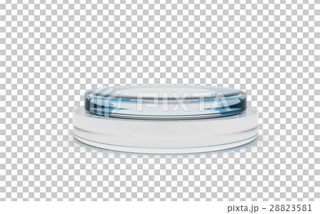 blue color of round glass stand for display 28823581