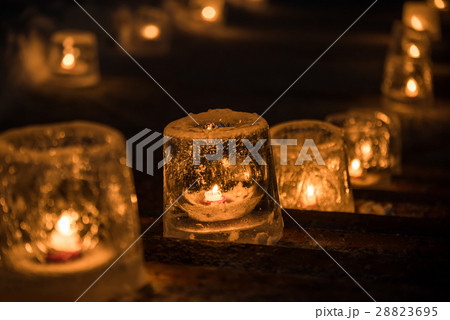 旭山動物園 雪あかりの動物園 アイスキャンドル 28823695