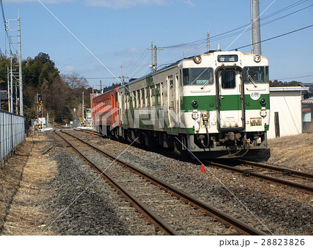 烏山線で最後の活躍をするキハ４０形 28823826