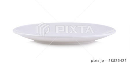Empty plate isolated on a white background Empty plate isolated on a white background 28826425