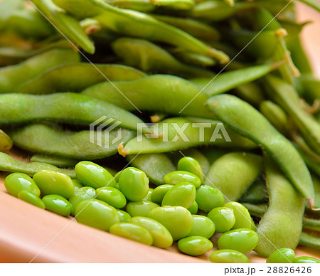 Green soybeans Green soybeans 28826426