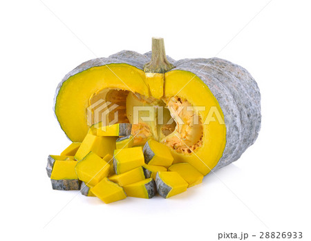 Fresh pumpkin on white background 28826933