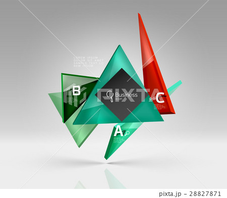 Geometric glass triangles abstract background Geometric glass triangles abstract background 28827871