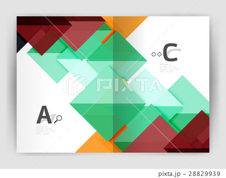 Business brochure or leaflet A4 cover template 28829939