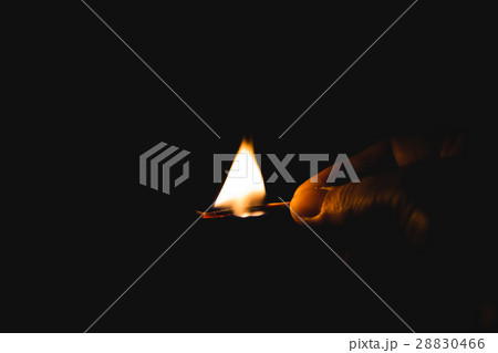 fire match on dark background fire match on dark background 28830466