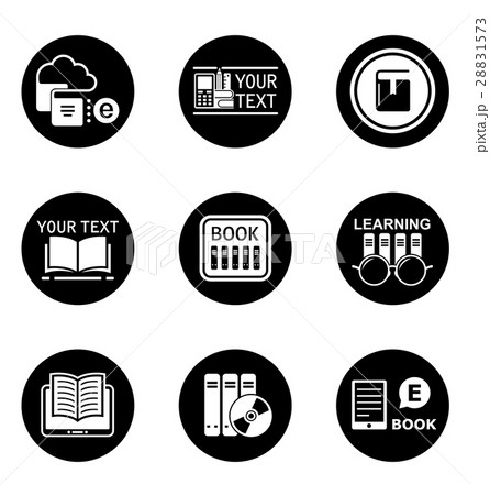 book learning concept round icons book learning concept round icons 28831573