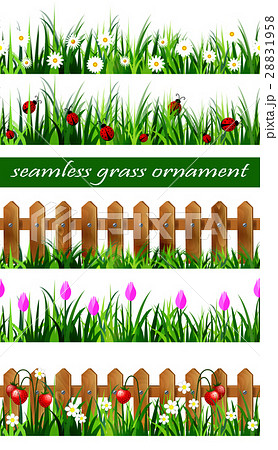 Green Grass seamless set 28831958