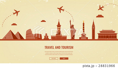 Travel composition with famous world landmarks 28831966