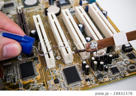 Repairing PC motherboard 28832376