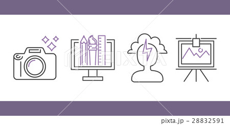 art icons set vector illustration design linear art icons set vector illustration design linear 28832591