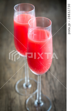 Two glasses of Mimosa cocktail Two glasses of Mimosa cocktail 28832730