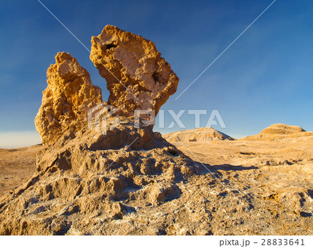 Bizarre rock formation in Moon Valley of Atacama Bizarre rock formation in Moon Valley of Atacama 28833641