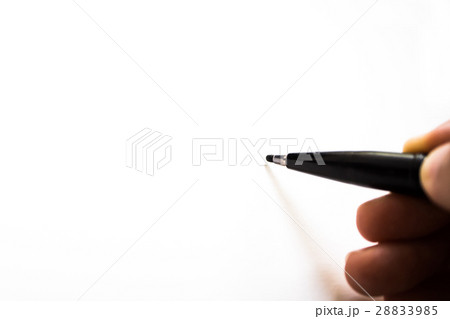 Black sign pen drawing correct sign on white paper Black sign pen drawing correct sign on white paper 28833985
