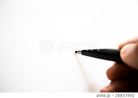 Black sign pen drawing correct sign on white paper Black sign pen drawing correct sign on white paper 28833992