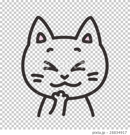猫のキャラクター 表情 クスクス笑う 猫のキャラクター 表情 クスクス笑う 28834917
