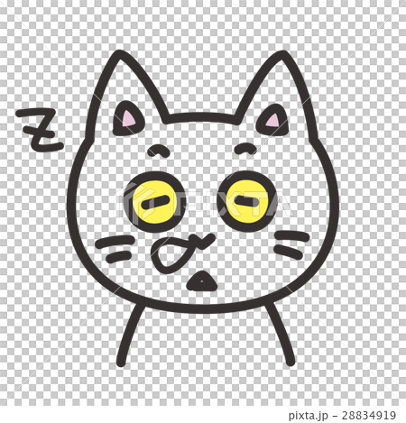 Character expression of a cat sleeping Character expression of a cat sleeping 28834919