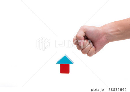 Hand and house block Hand and house block 28835642