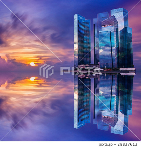 Singapore cityscape night view 28837613