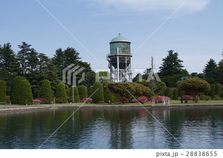 初夏の前橋市浄水場配水塔 28838655