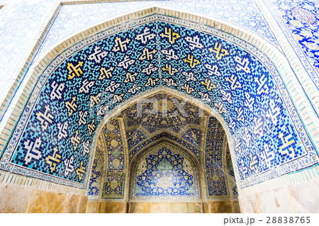 mosaic on the door of mosque in iran mosaic on the door of mosque in iran 28838765