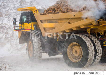 Big yellow mining truck 28838938